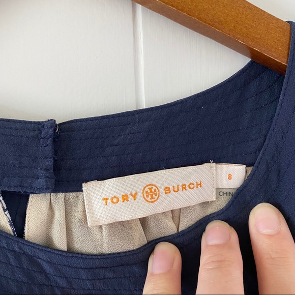 💙 Tory Burch Sleeveless Scoop Neck Tent Blouse - Picture 2 of 7